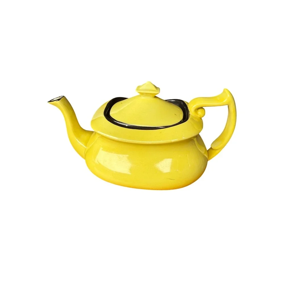 Carlton Ware Stoke On Trent‎ Tea Set Yellow and Black Pottery Made in England
